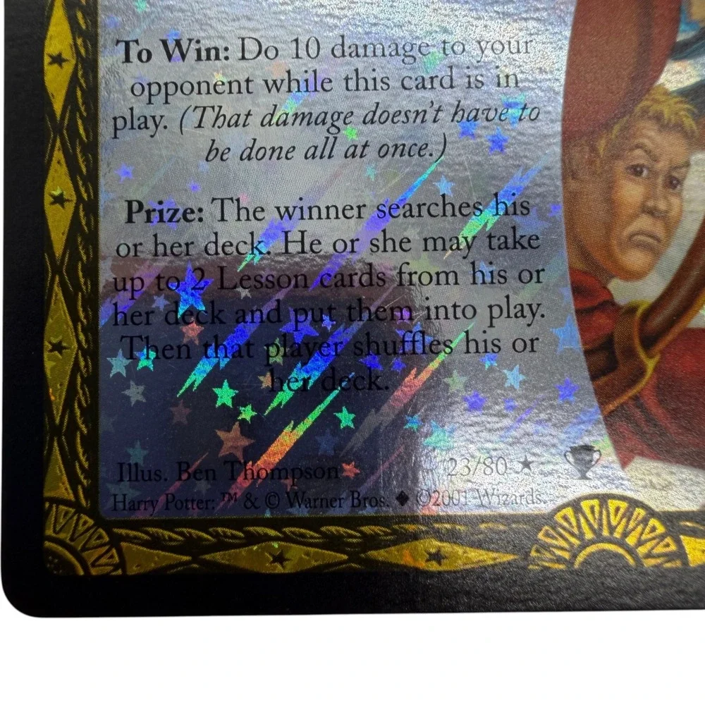 Harry Potter TCG Ravenclaw Match 23/80 Holo Foil Quidditch Cup 2001 Wizards Card